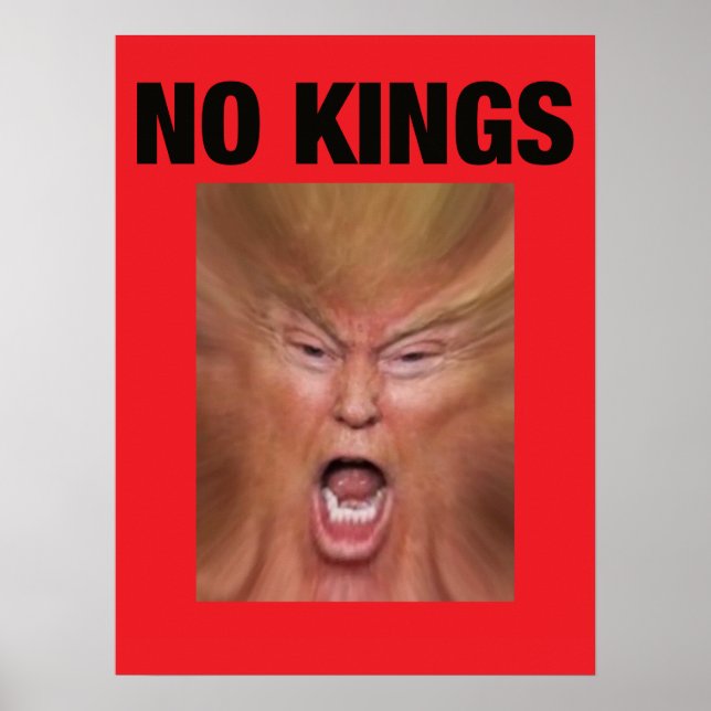 Poster NO KING Dump Trump (Frente)