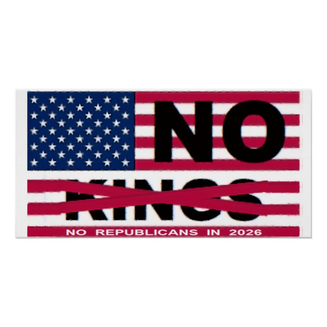 Pôster "NO kings" Glossy Poster (Frente)