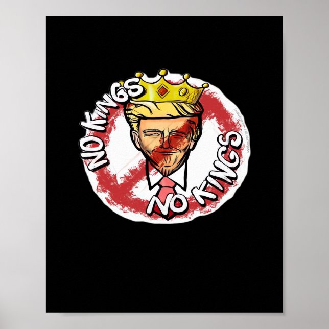 Poster No Kings In America Anti Donald No Kings Day Class (Frente)