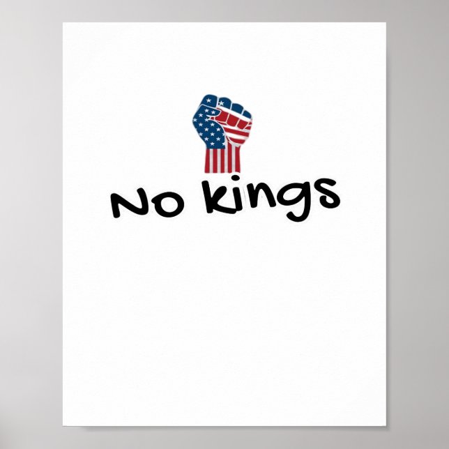 Poster No Kings In America Classic Minimal Clean (Frente)