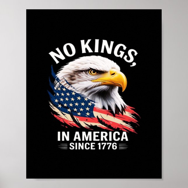 Poster No Kings In America Classic Retro Graphic (Frente)