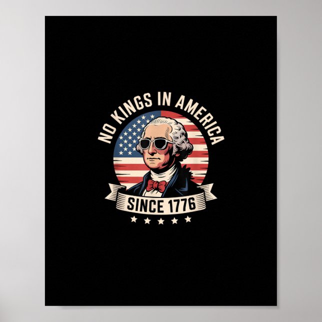 Poster No Kings In America Since 1776 Design (Frente)