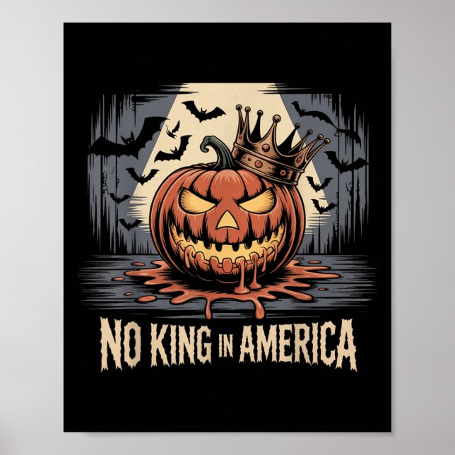 Poster No Kings In America Since 1776 Distressed Usa Flag (Frente)
