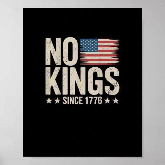 Poster No Kings In America Since 1776 Freedom Spirit Look (Frente)