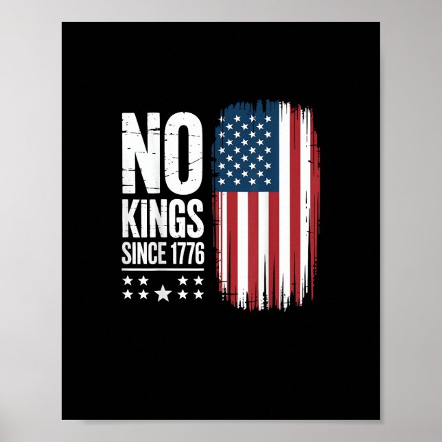 Poster No Kings In America Since 1776 Freedom Spirit Look (Frente)