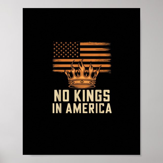 Poster No Kings In America United States Independence Cre (Frente)