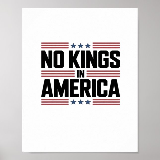 Poster No Kings In America USA Creative Style (Frente)