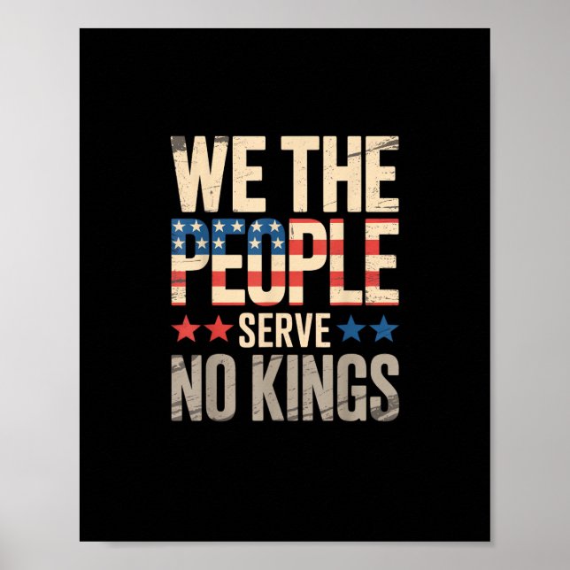 Poster No Kings In America We The People (Frente)