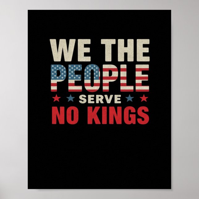 Poster No Kings In America We The People Classic (Frente)