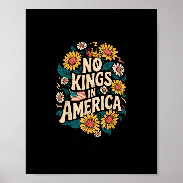 Poster No Kings In America We The People Political (Frente)