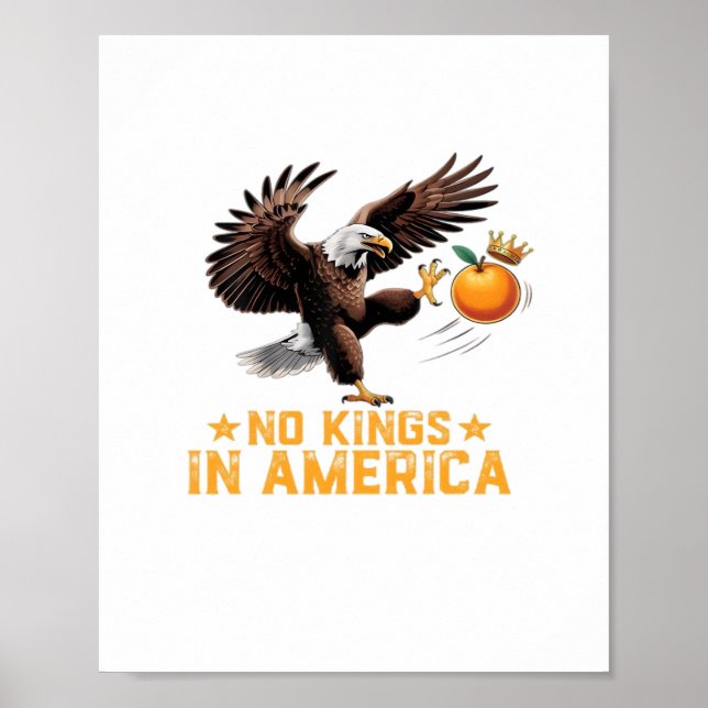 Poster No Kings In America We The People Political Retro  (Frente)