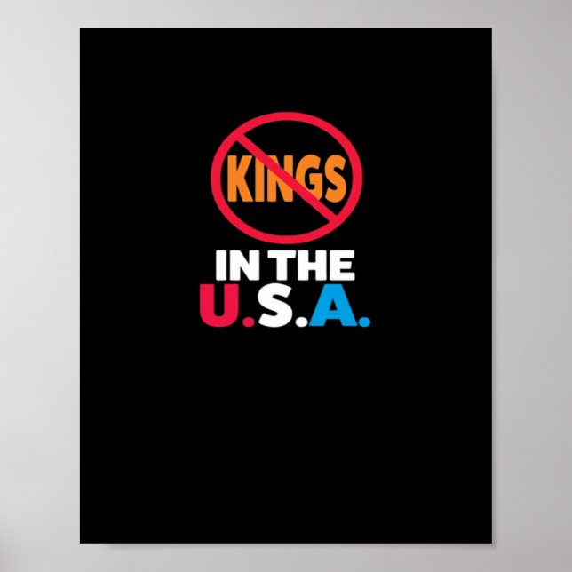 Poster No Kings In The USA (Frente)