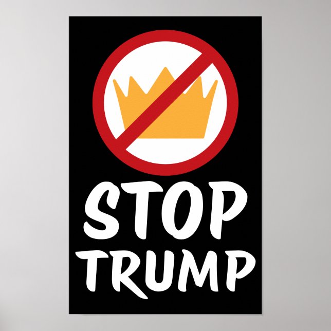 Poster NO KINGS STOP TRUMP Anti-Trump | RYB | Protest (Frente)