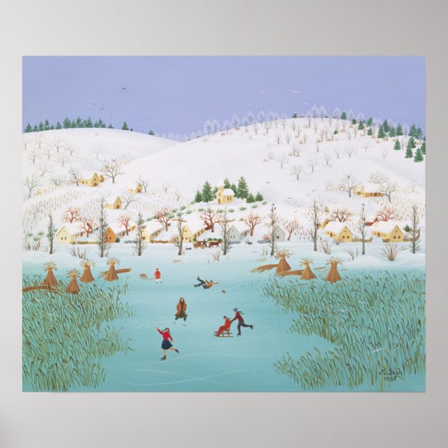 Pôster No lago congelado de 1987 (Frente)