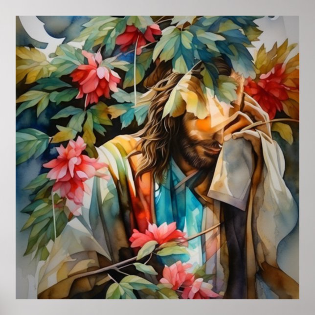 Poster No Lugar Secreto Jesus Rezou Pelo Mundo (Frente)