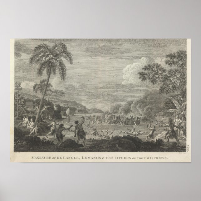 Poster No Massacre de Langle Lemanon e Dez outros (Frente)