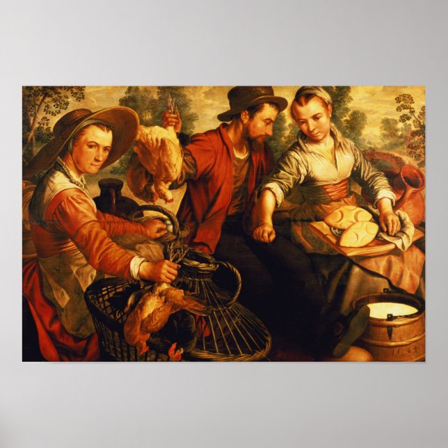 Pôster No mercado (Frente)