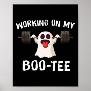 Poster No Meu Boo Morto De Halloween Levanta O Peso Do Fa