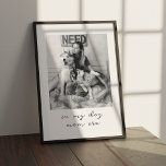 Poster No Meu Cachorro, A Era Da Mãe Pet Amava O Presente<br><div class="desc">Celebrar o amado vínculo entre um pai de estimação e seu bebê de pele com o nosso Poster de "Na Minha Era da Mãe dos Cachorros", Pet Lovers Custom Keepsaokê. Este trabalho de arte único apresenta um retrato personalizado de animais de estimação que memorializa a conexão especial entre dono e...</div>