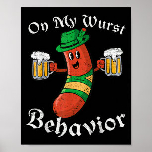 Poster No Meu Comportamento De Wurst Homens Alemães Engra