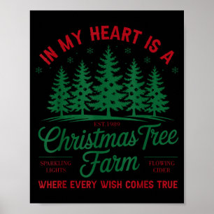 Poster No Meu Coração É Uma Fazenda de Árvore de Natal Fr