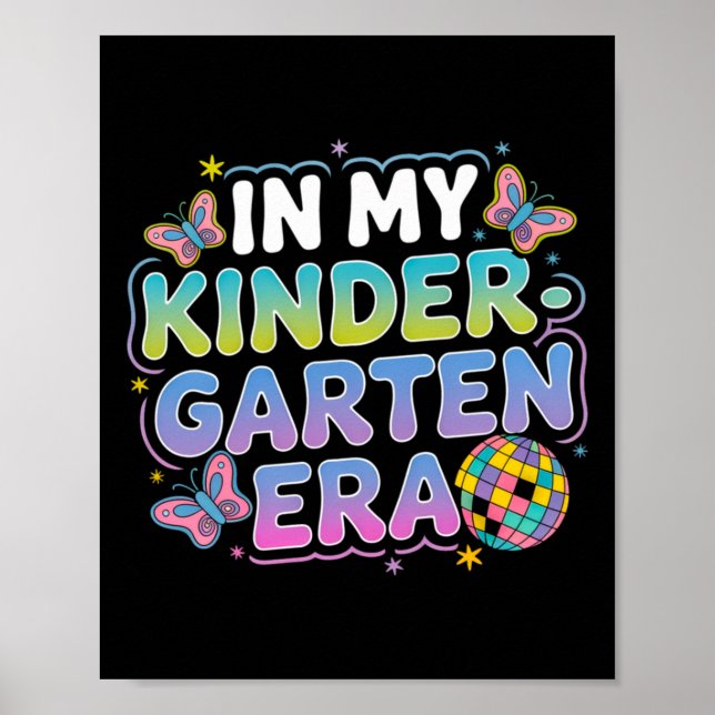 Poster No Meu Jardim De Infância, Groovy Volta Ao Ensino  (Frente)