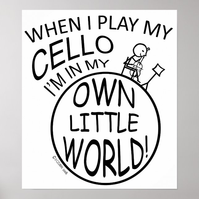 Poster No Meu Pequeno Mundo Cello (Frente)