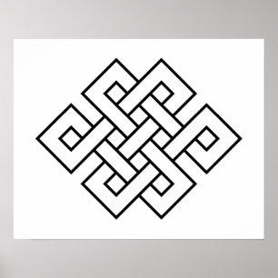 Pôster Nó Místico - B&W 1