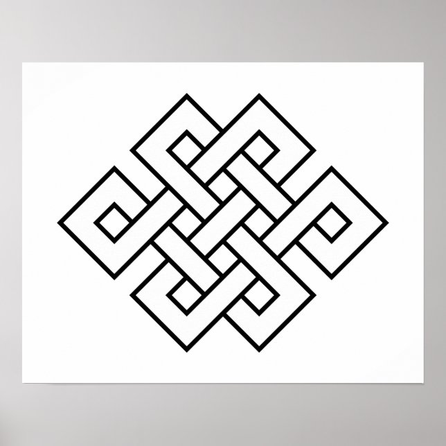 Pôster Nó Místico - B&W 1 (Frente)