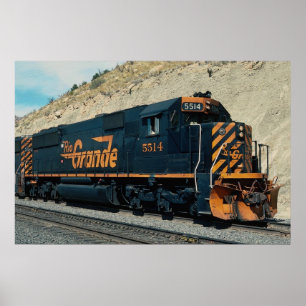 Pôster No. ocidental 5514 de Denver e de Rio Grande EMD