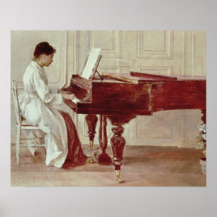 Poster No piano, 1887 (óleo em canvas)