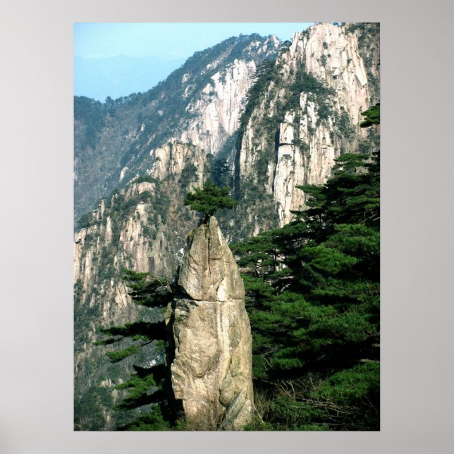 Poster No Pico - Huangshan (Frente)