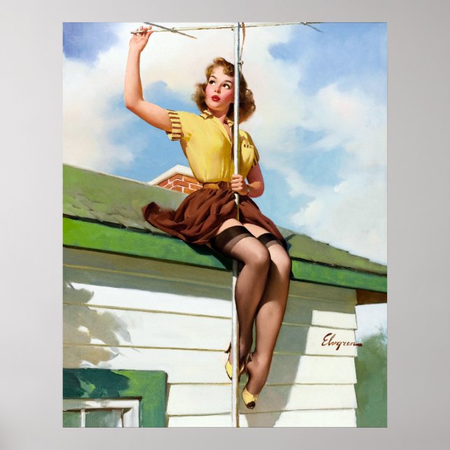 Poster No pino do telhado para cima (Frente)