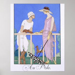 Poster No polo, 1920-29 (impressão do pochoir)