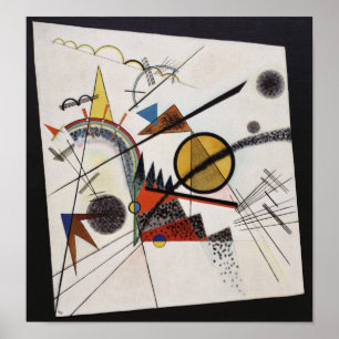 Poster No quadrado preto