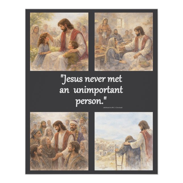 Pôster No unimportant person (Frente)