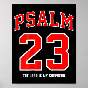 Poster (no verso) Salmo 23 O Senhor É Meu Pastor
