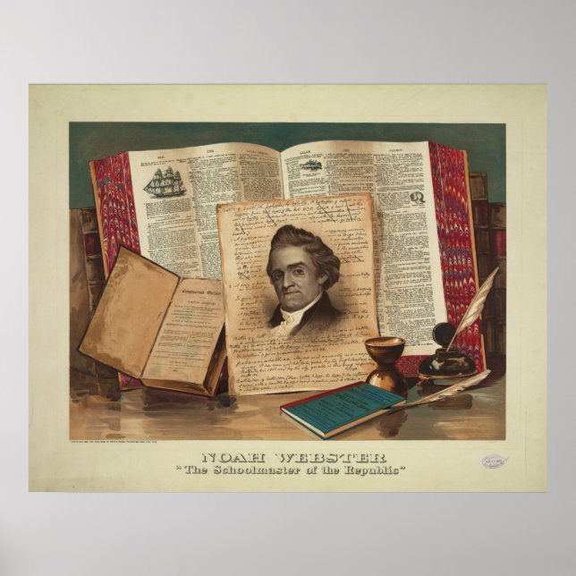 Pôster Noah Webster O Mestre Escolar da República (Frente)