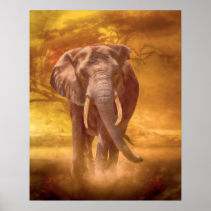 Poster Nobreza do Elefante Africano