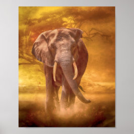 Poster Nobreza do Elefante Africano