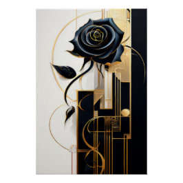 Pôster Noir Blossom