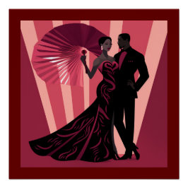 PÔSTER NOIR ELEGANCE-RED #1