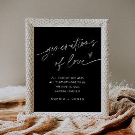 Poster NOIR Gerações de Amor Sinal de Casamento