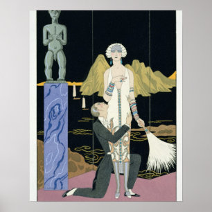 Pôster Noite, 1925 (impressão do pochoir)