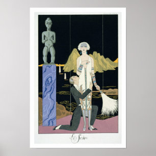 Pôster Noite, 1925 (impressão do pochoir)