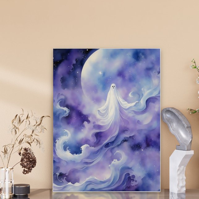 Pôster Noite Assombrada - Espírito Fantasma nas Estrelas (Criador carregado)