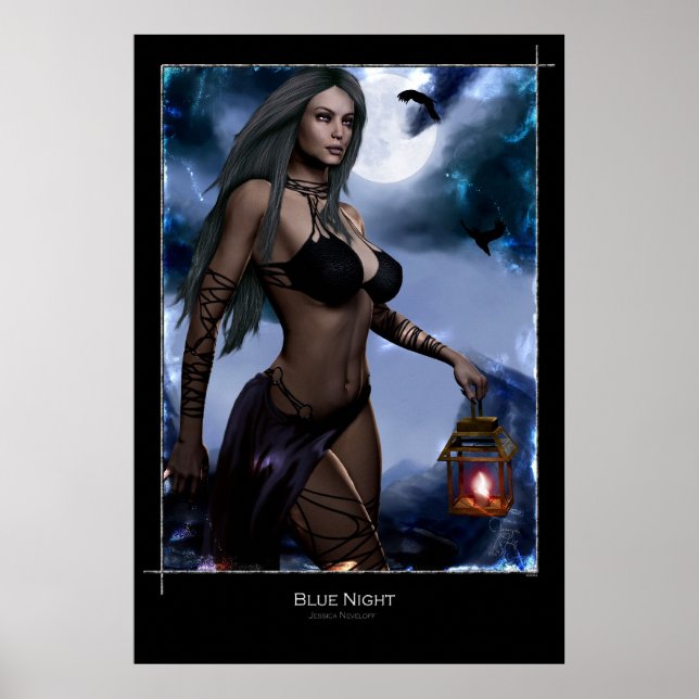 Poster Noite Azul (Frente)