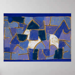 Poster Noite Azul, 1937, por Paul Klee