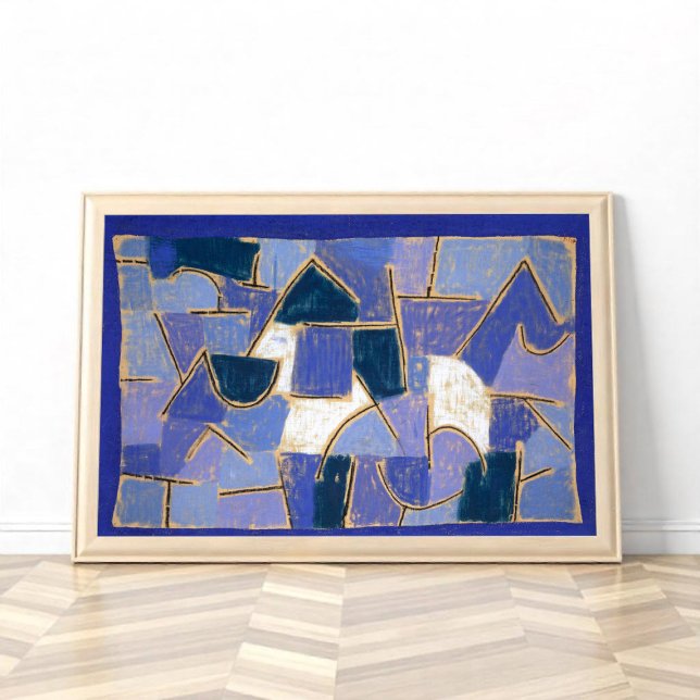 Poster Noite Azul de Paul Klee, Abstrato (Criador carregado)