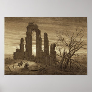 Poster Noite Caspar David Friedrich do inverno